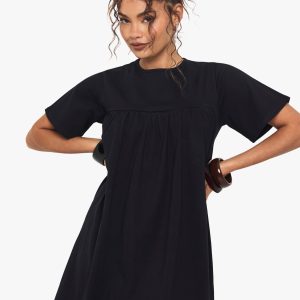 Ruched Smock T-Shirt Dress