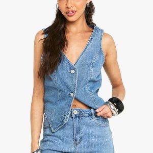 Diamonte Denim Short