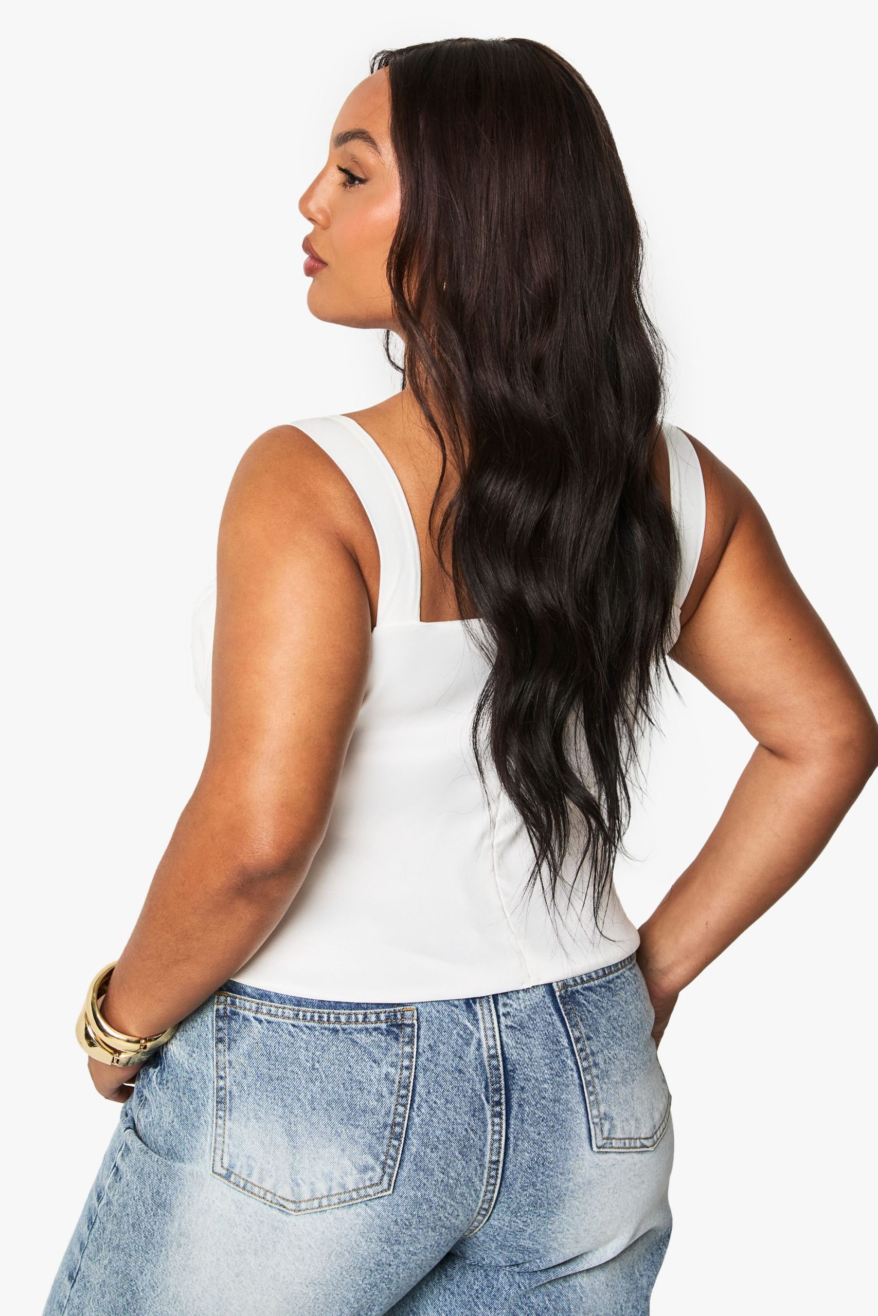 plus ruched milkmaid top - Image 2