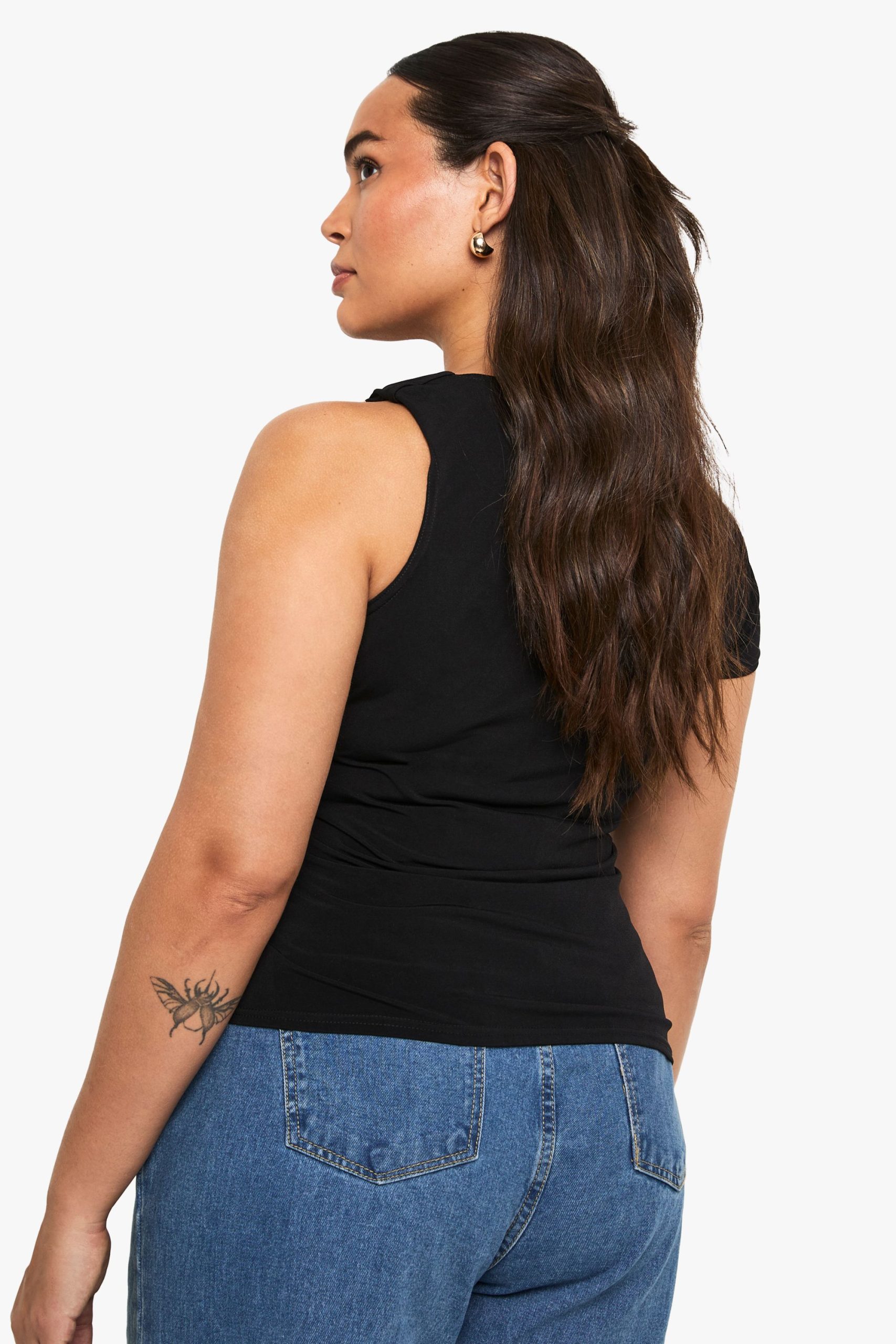 Plus Gold Trim Detail Top - Image 2