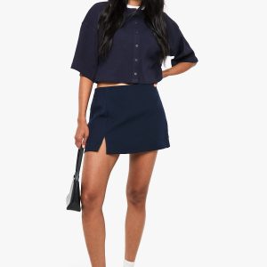 Split Hem Mini Skort