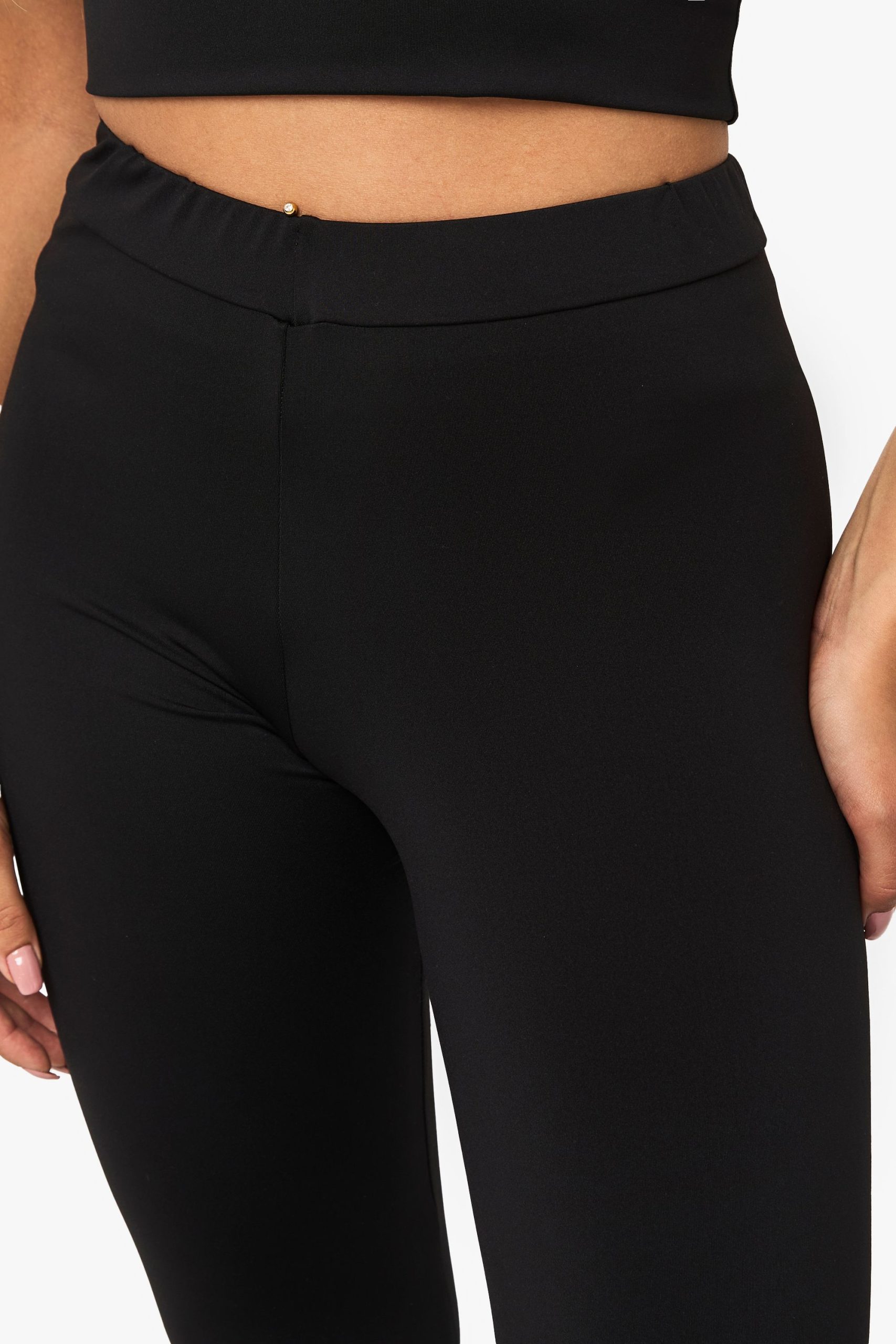 Soft Slinky High Waisted Flare Leggings - Image 4