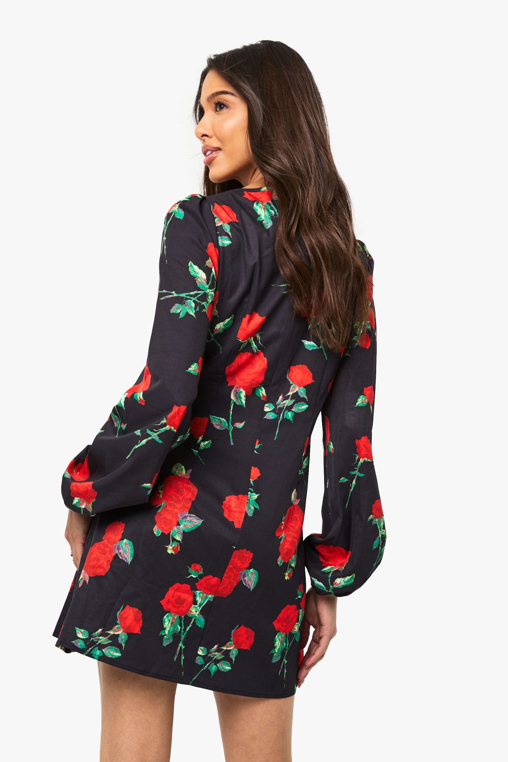 Floral Milkmaid Mini Dress - Image 2