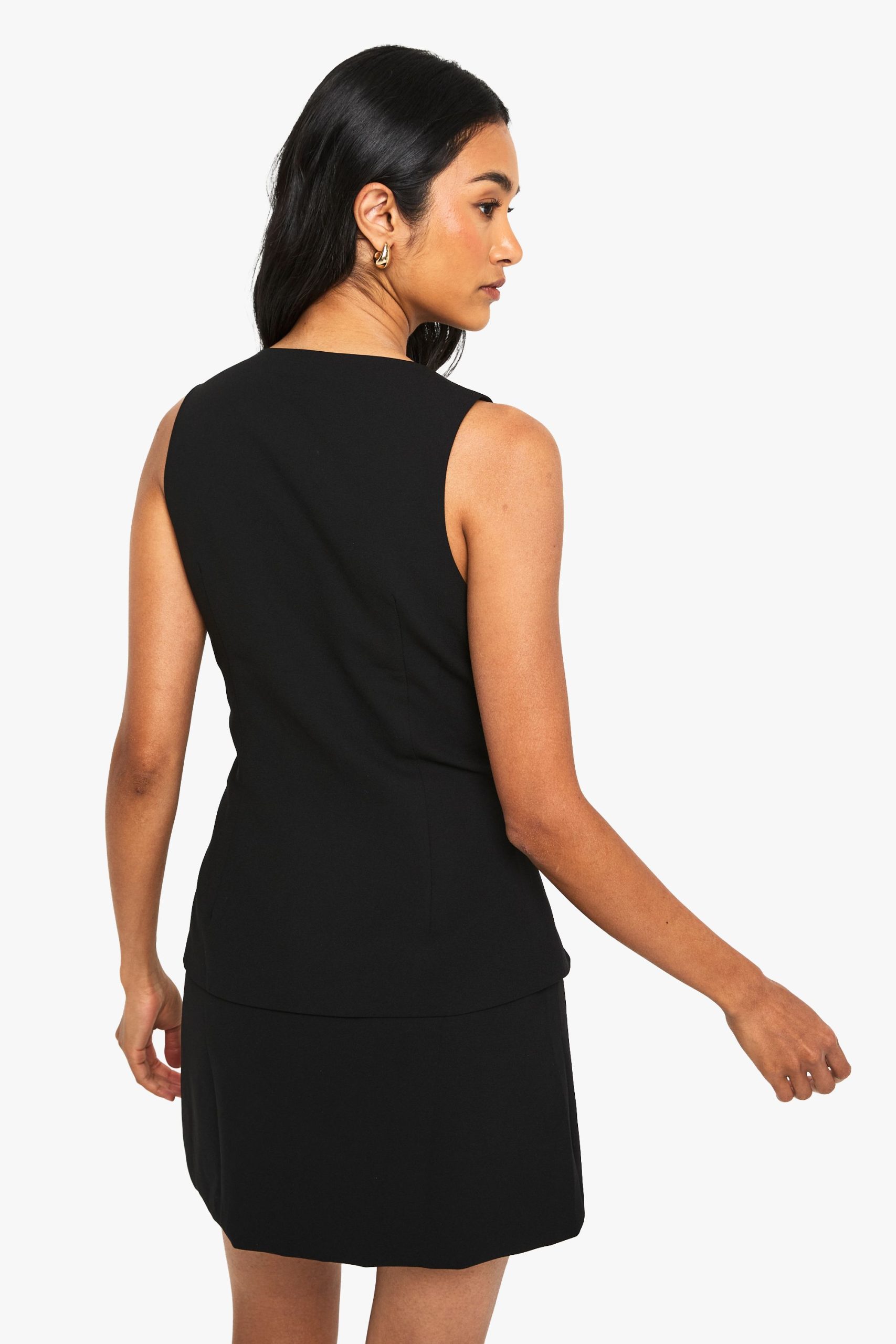 Tailored Waistcoat Mini Dress - Image 2