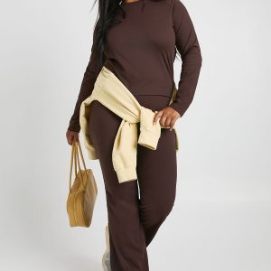 Plus Super Soft High Waist Flared Legging