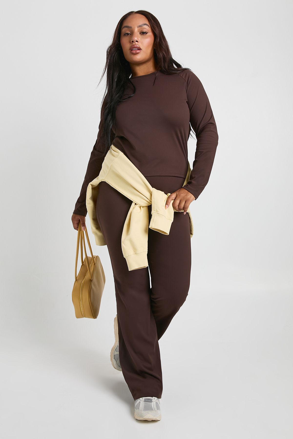 Plus Super Soft High Waist Flared Legging