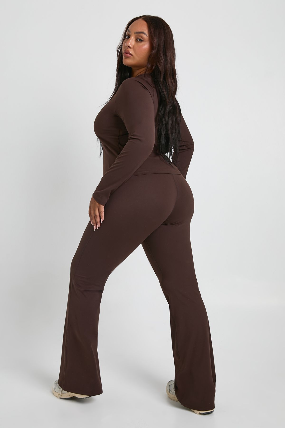 Plus Super Soft High Waist Flared Legging - Image 2