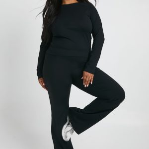 Plus Super Soft High Waist Flared Legging