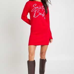 Tall Santa Baby Christmas Jumper Dress