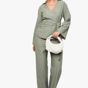 Striped Straight Leg Trouser