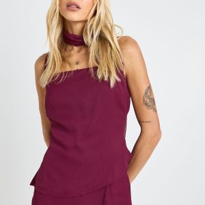 Chiffon Draped Cami & Mini Skirt Co-ord