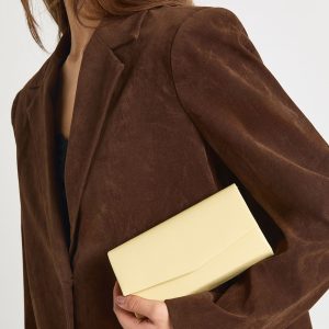 Structured Patent Clutch Bag & Chain