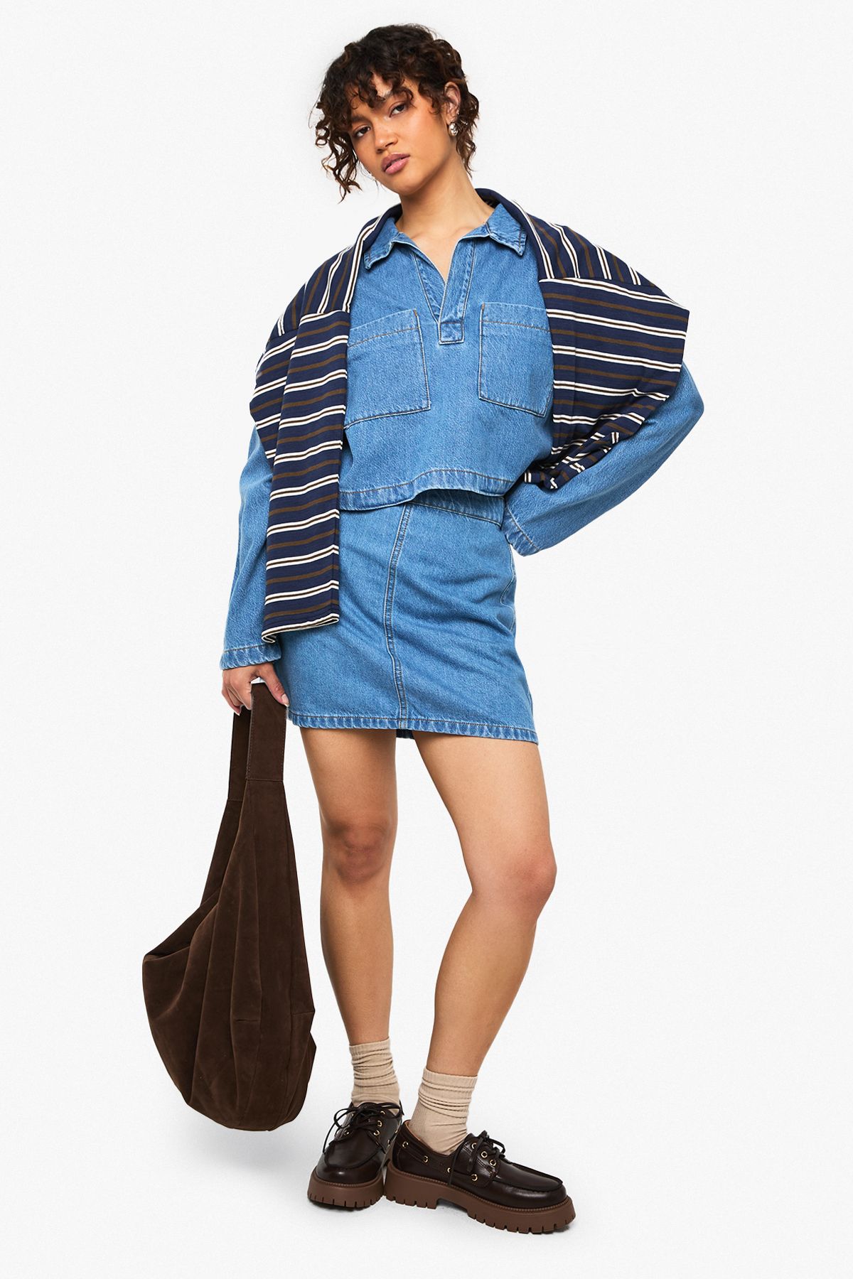 Denim Collared Rugby Shirt - Image 3
