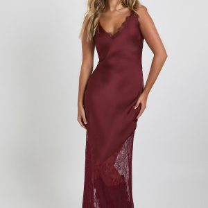 Lace Hem Slip Dress