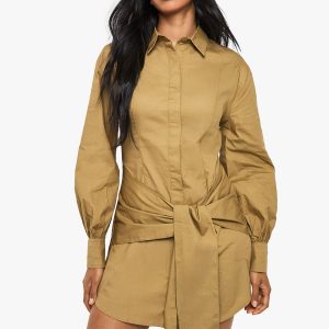 Wrap Shirt Dress