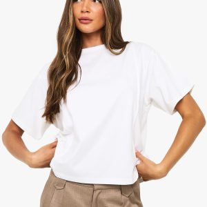Double Seam Detail Oversized T-shirt