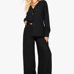 Crinkle Oversized Shirt & Trouser Co-ord