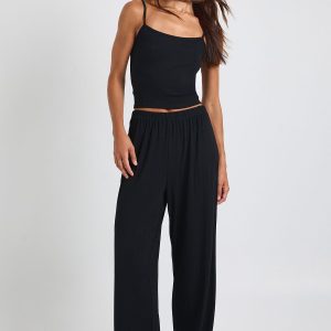 Tall Pointelle Cami and Wide Leg Trouser Pyjama Set