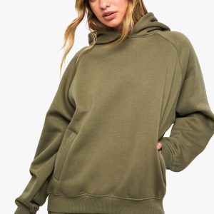 Raglan Seam Oversized Hoodie