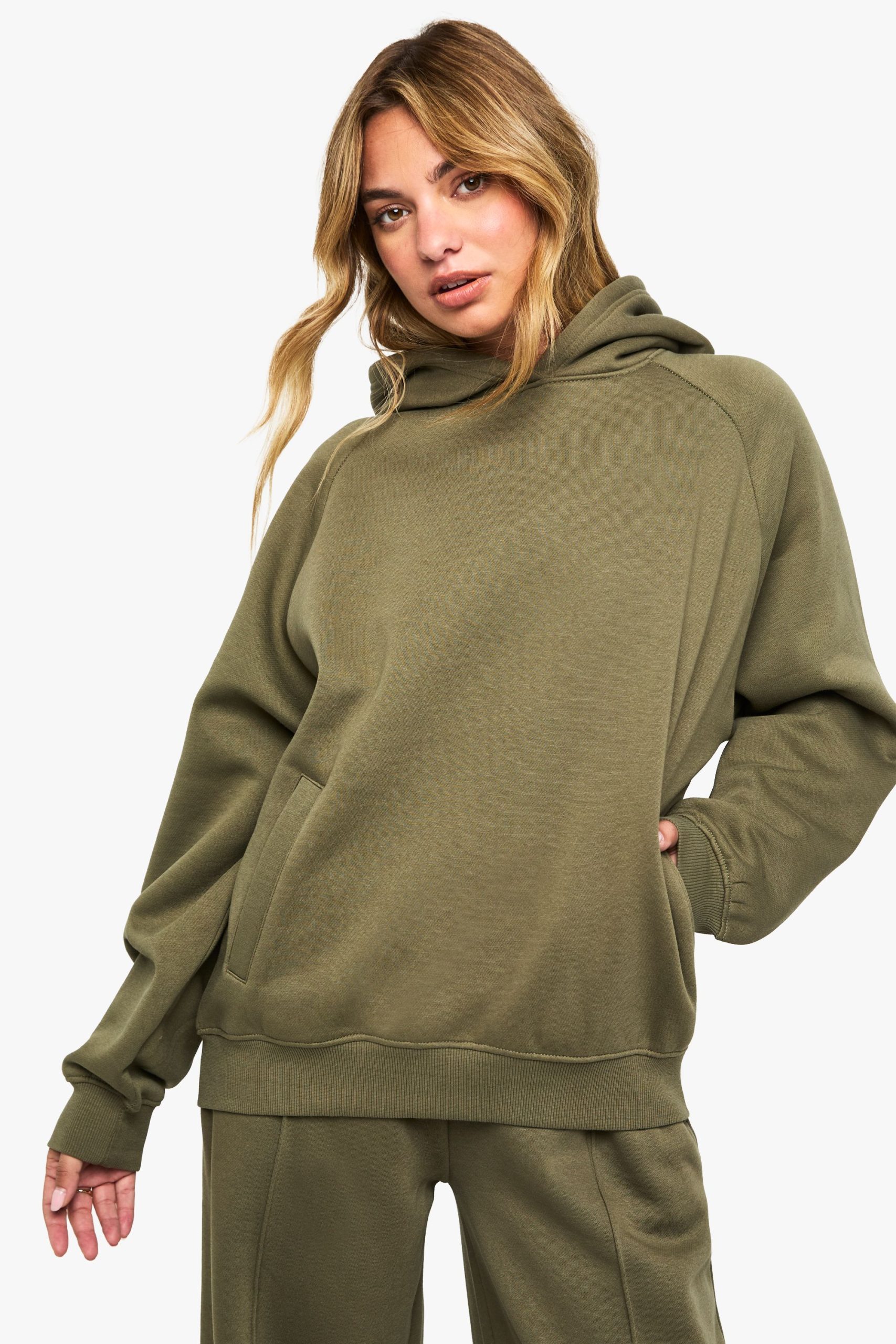 Raglan Seam Oversized Hoodie