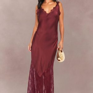Petite Lace Hem Slip Dress