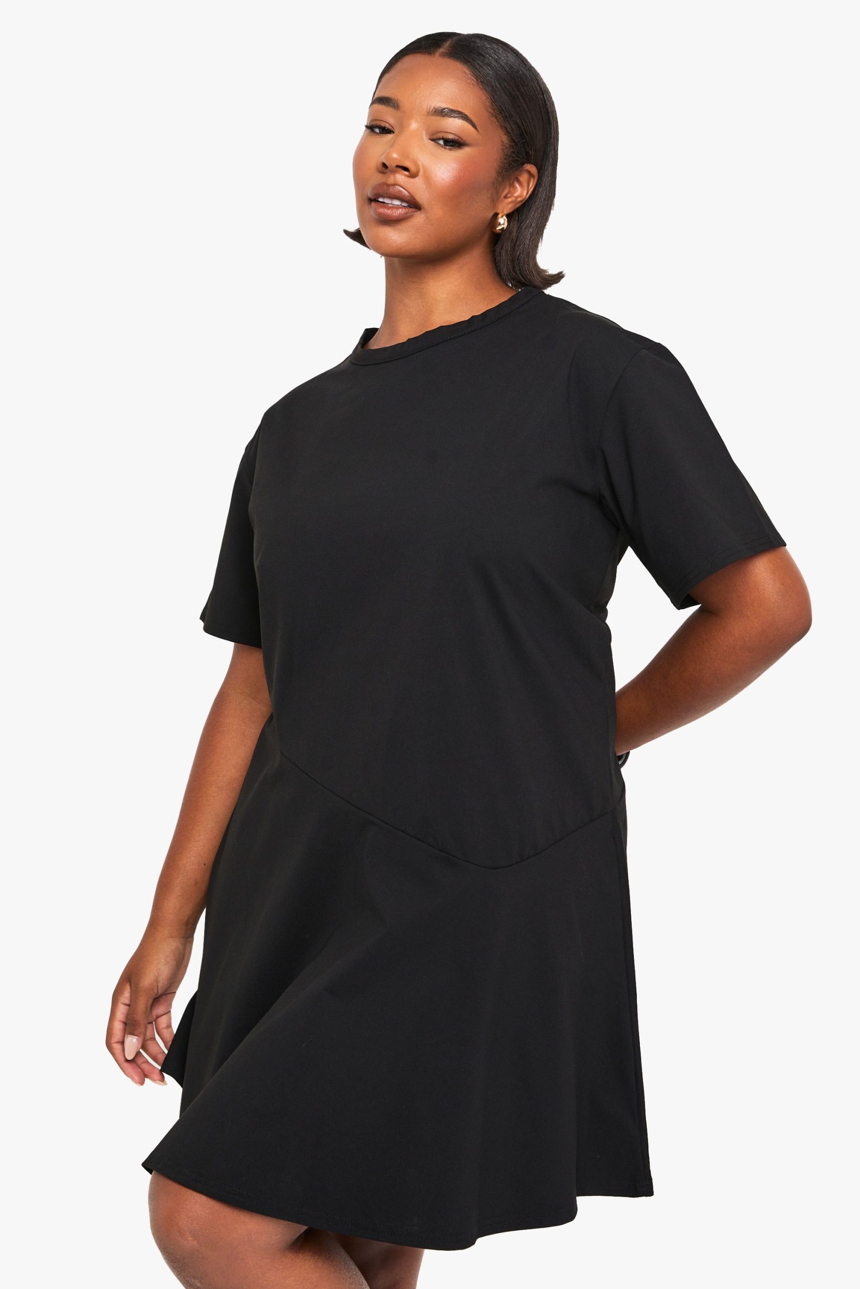 Plus Hanky Hem T-Shirt Dress
