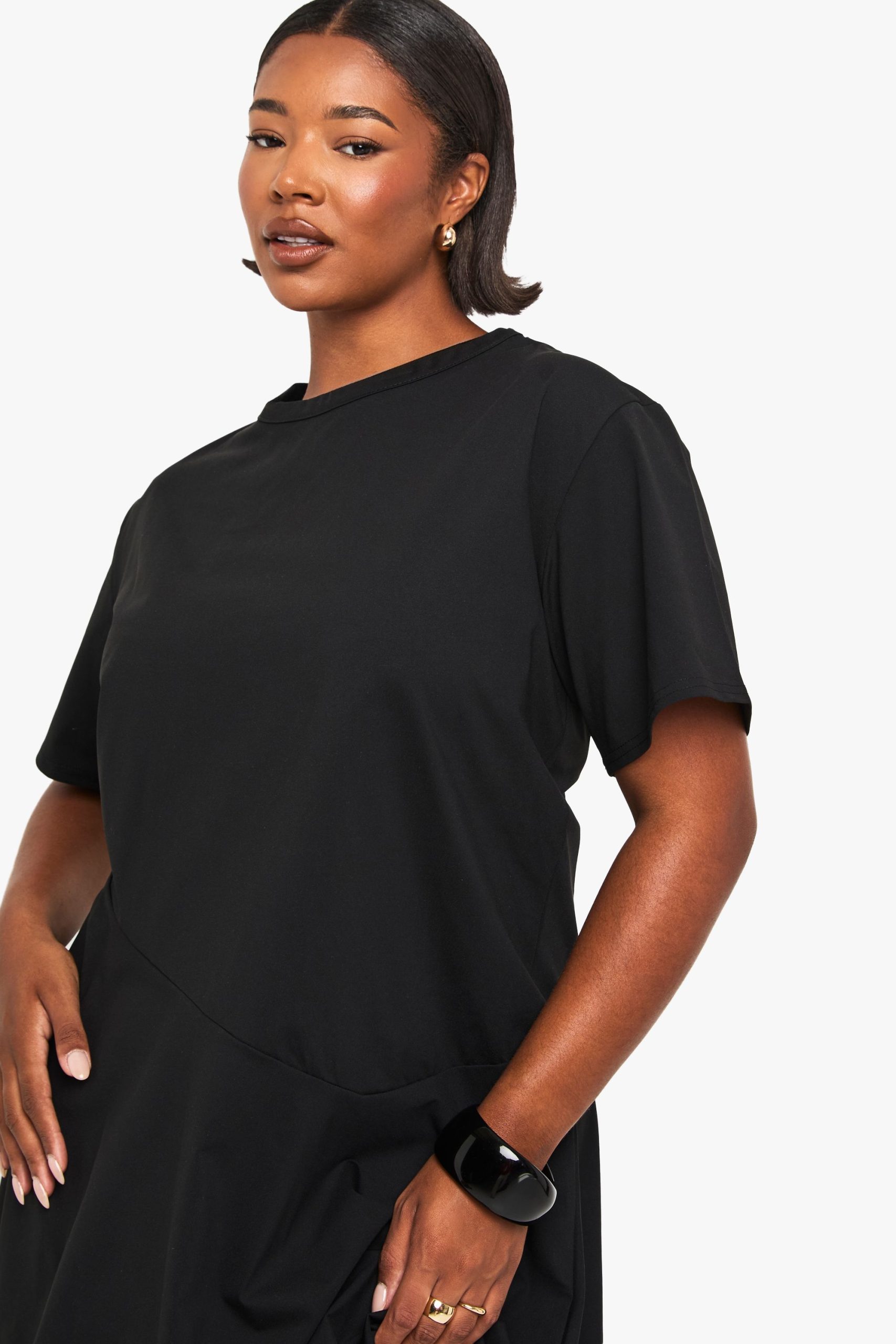 Plus Hanky Hem T-Shirt Dress - Image 4