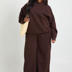 Plus Core Basic Pintuck Detail Straight Leg Jogger