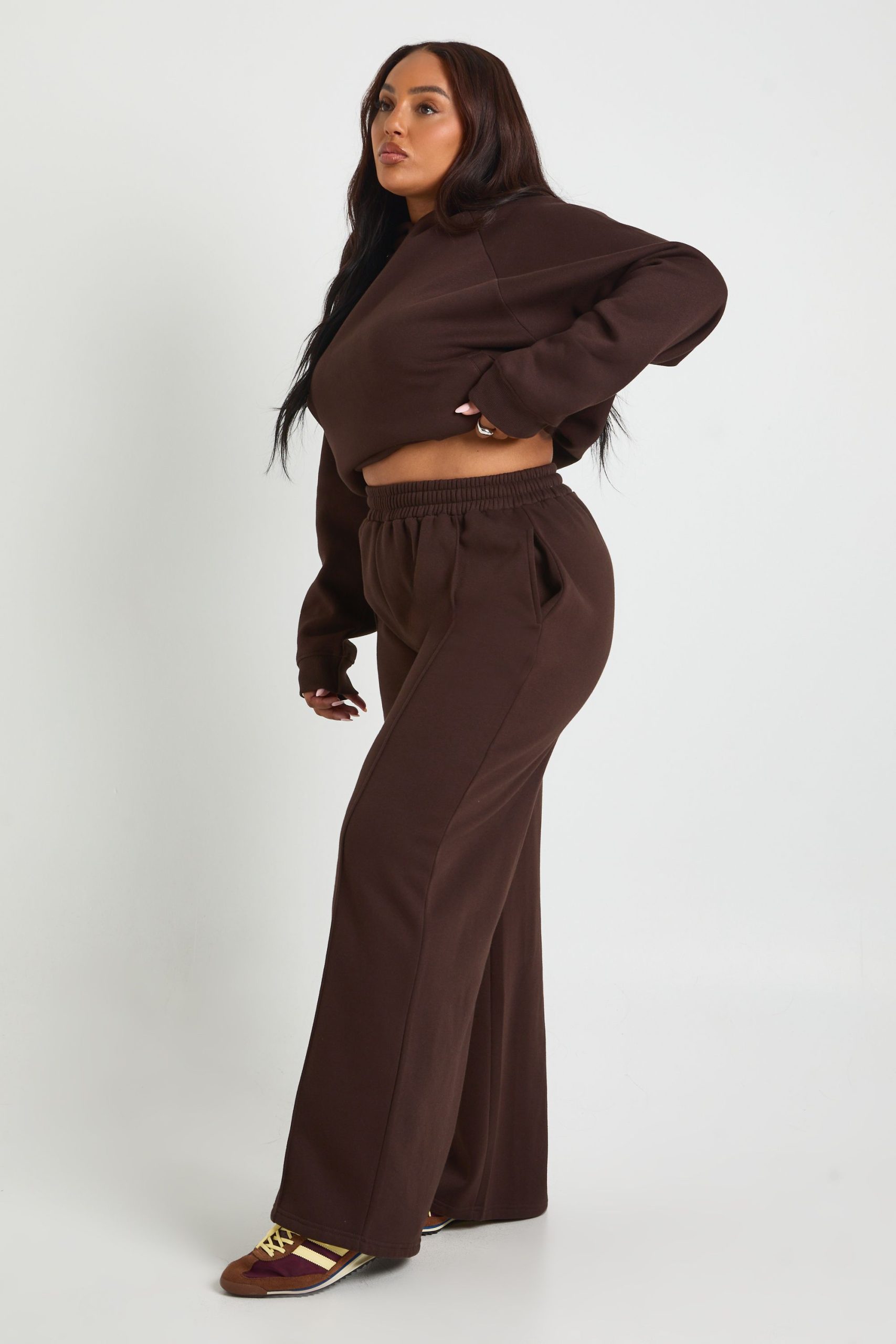 Plus Core Basic Pintuck Detail Straight Leg Jogger - Image 3