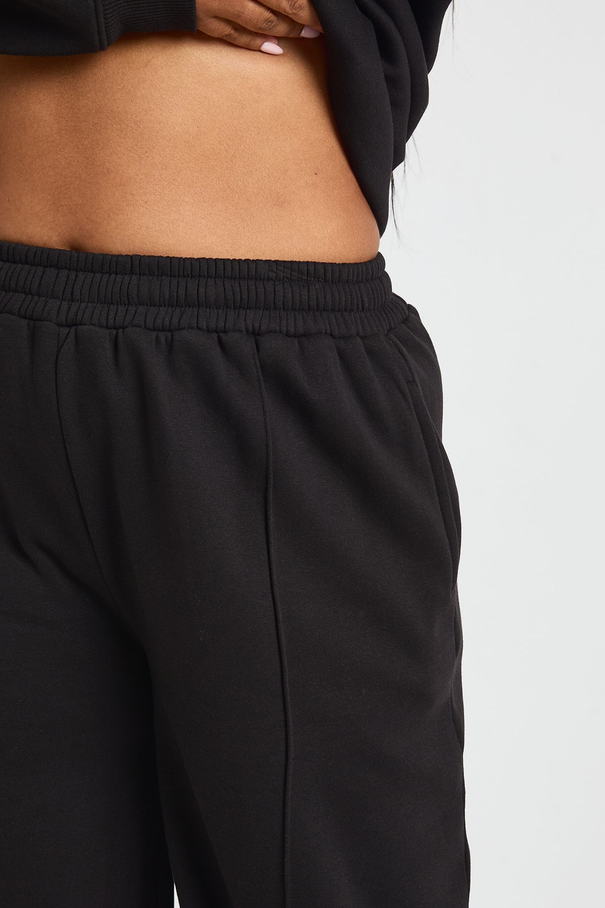 Plus Core Basic Pintuck Detail Straight Leg Jogger - Image 4