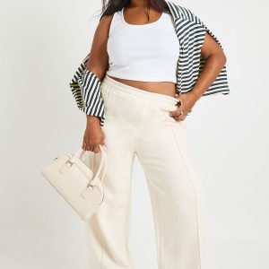 Plus Core Basic  Pintuck Detail Straight Leg Jogger