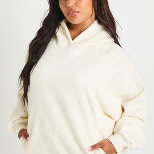 Plus Core Basic Raglan Seam Oversized Hoodie