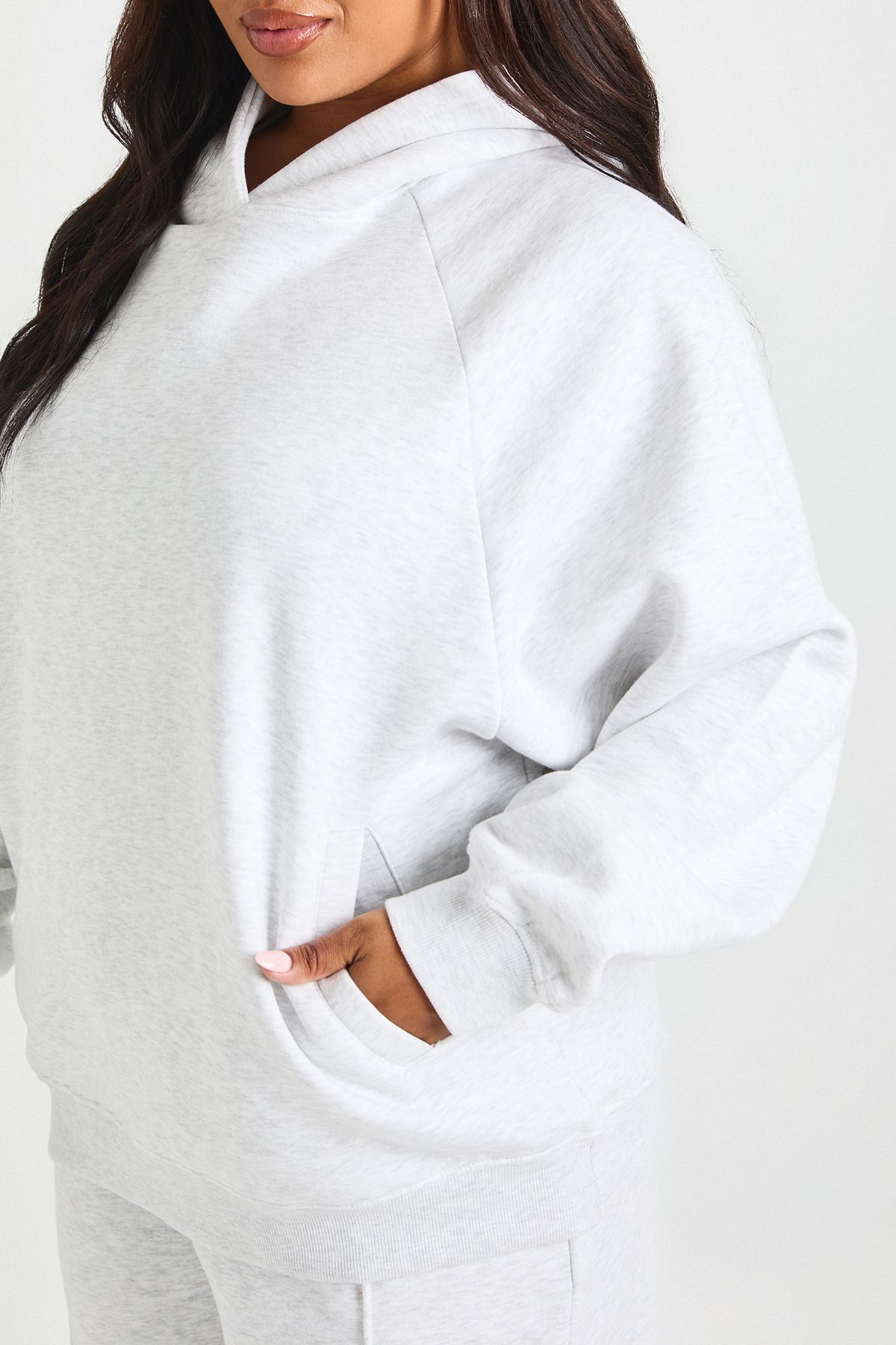 Plus Core Basic Raglan Seam Oversized Hoodie - Image 4