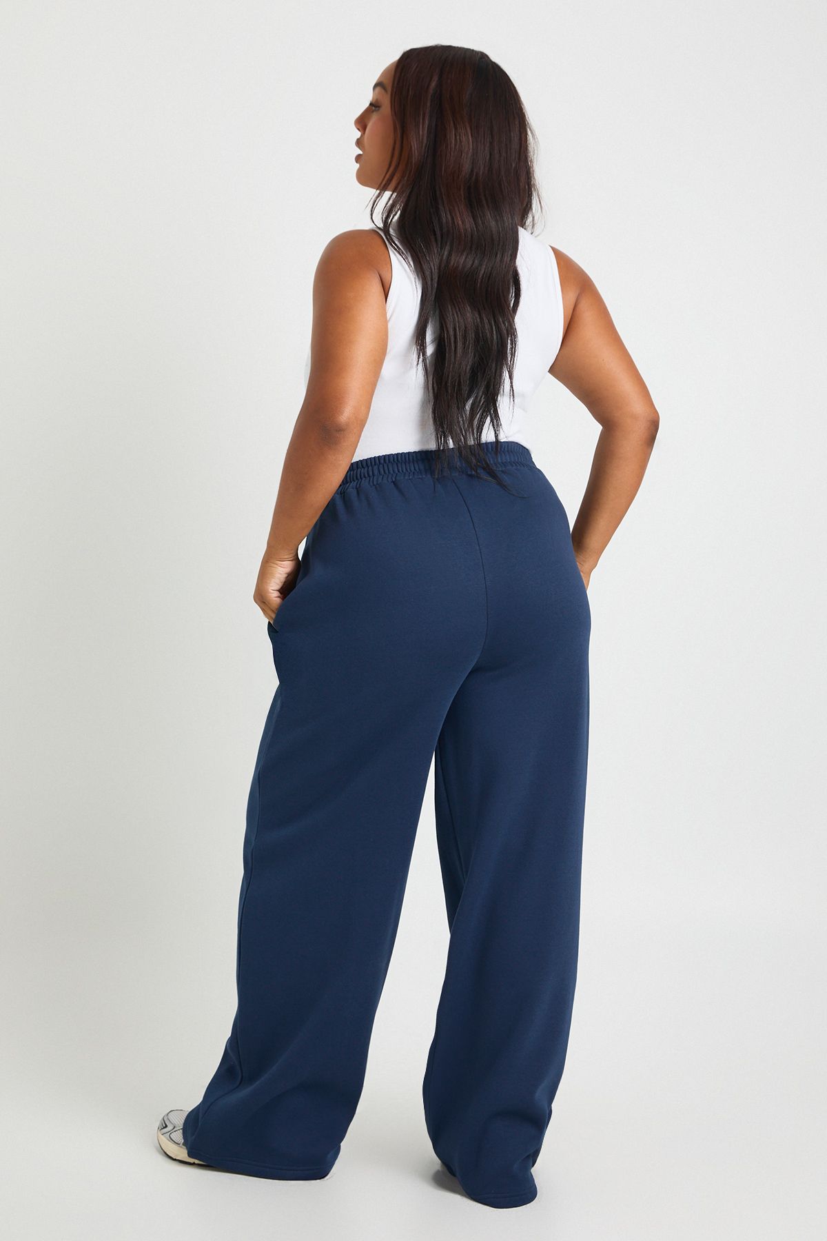 Plus Core Basic Pintuck Detail Straight Leg Jogger - Image 2