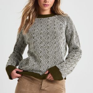 Texture Knit Crew Neck Jumper