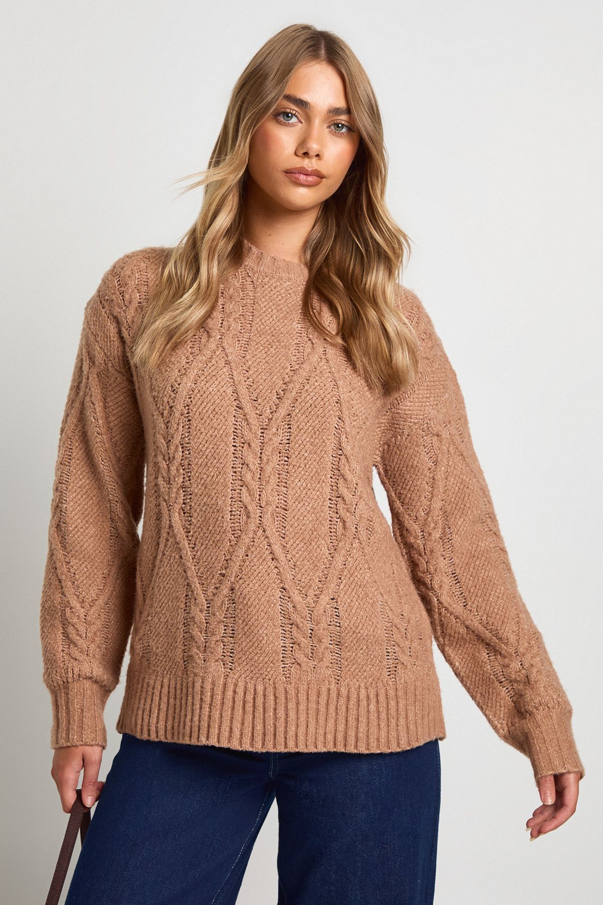 Super Soft Cable Knit Knitted Jumper