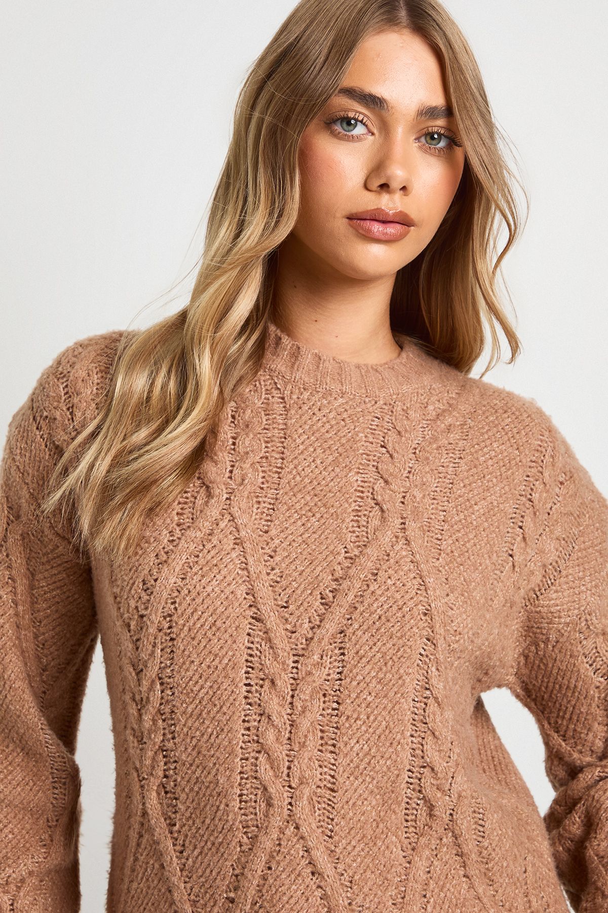 Super Soft Cable Knit Knitted Jumper - Image 4