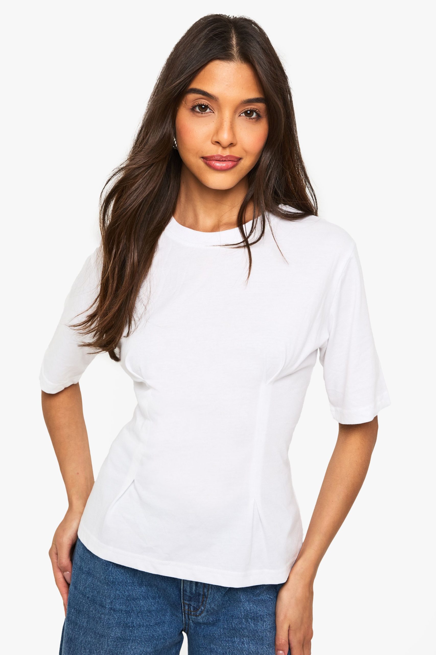 Cotton Cinched Waist T-shirt