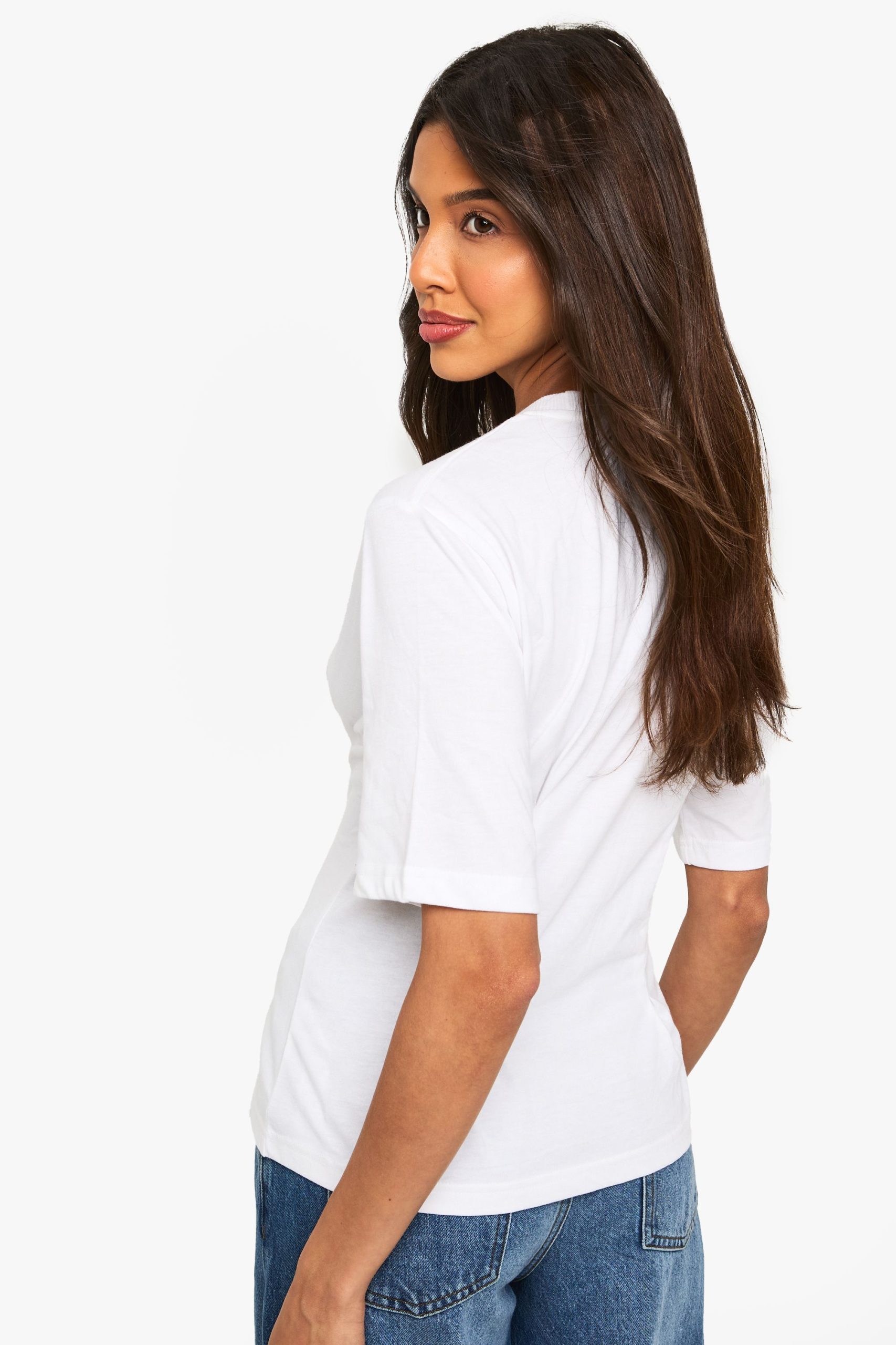 Cotton Cinched Waist T-shirt - Image 2