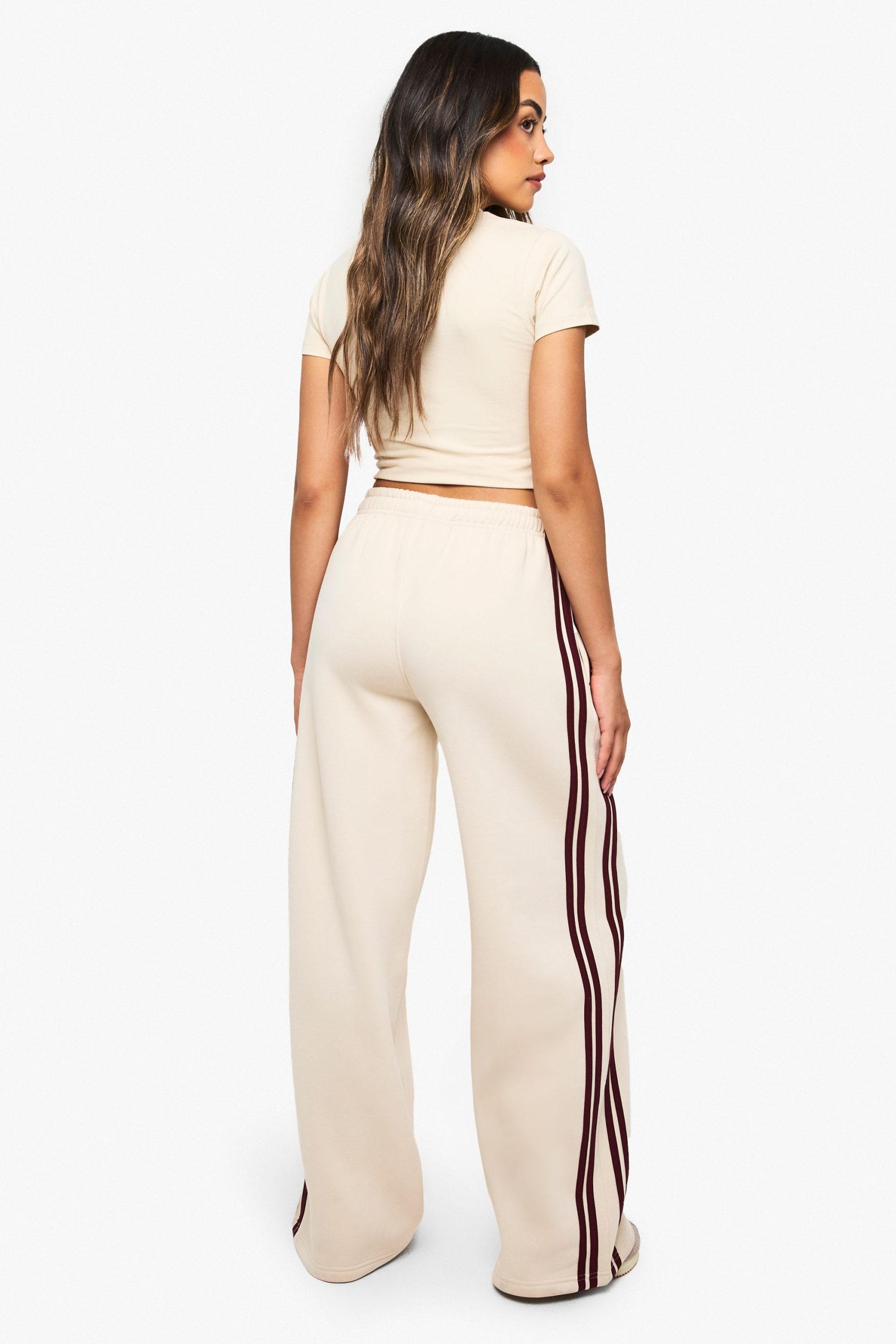 Side Stripe Pintuck Straight Leg Jogger - Image 2