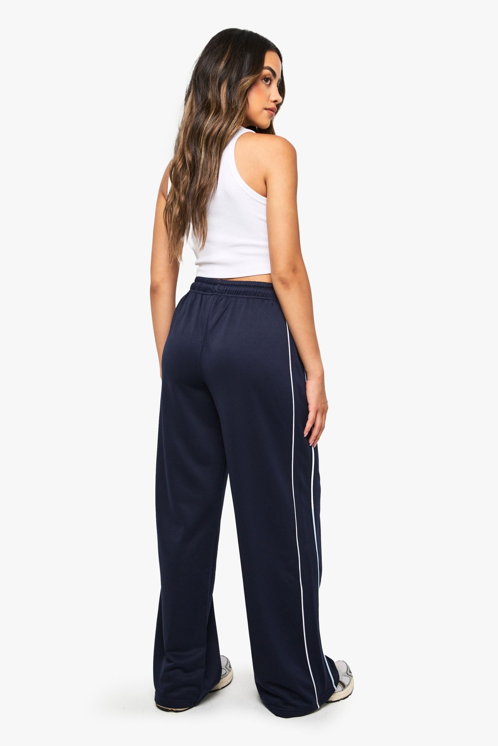 Tricot Side Piping Straight Leg Jogger - Image 2
