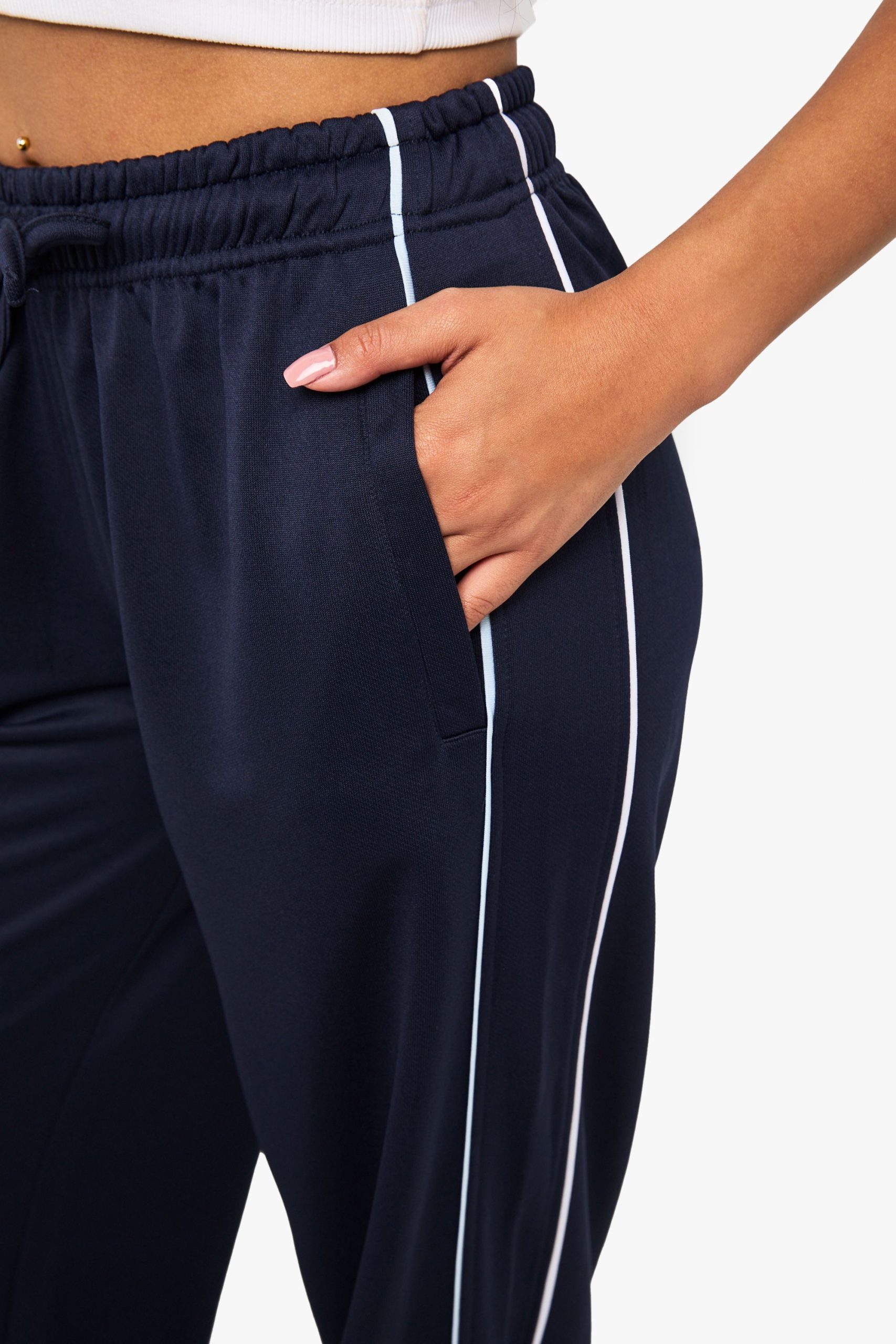 Tricot Side Piping Straight Leg Jogger - Image 4