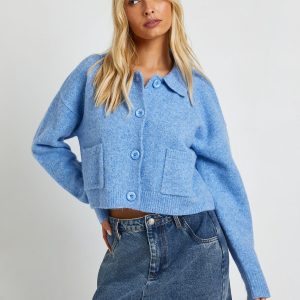 Boxy Fit Pocket Detail Cardigan