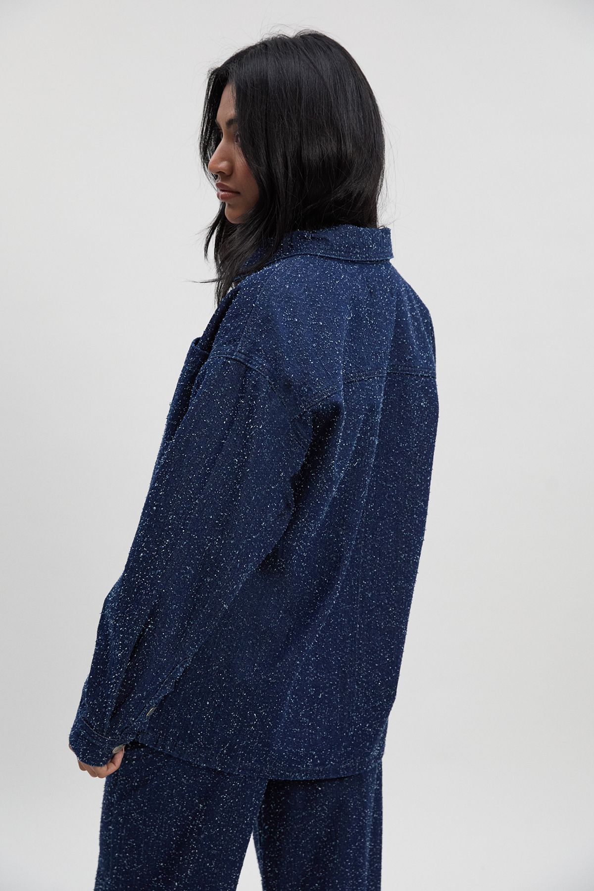Boucle Denim Shacket - Image 2
