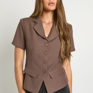 Short Sleeve Tailored Top