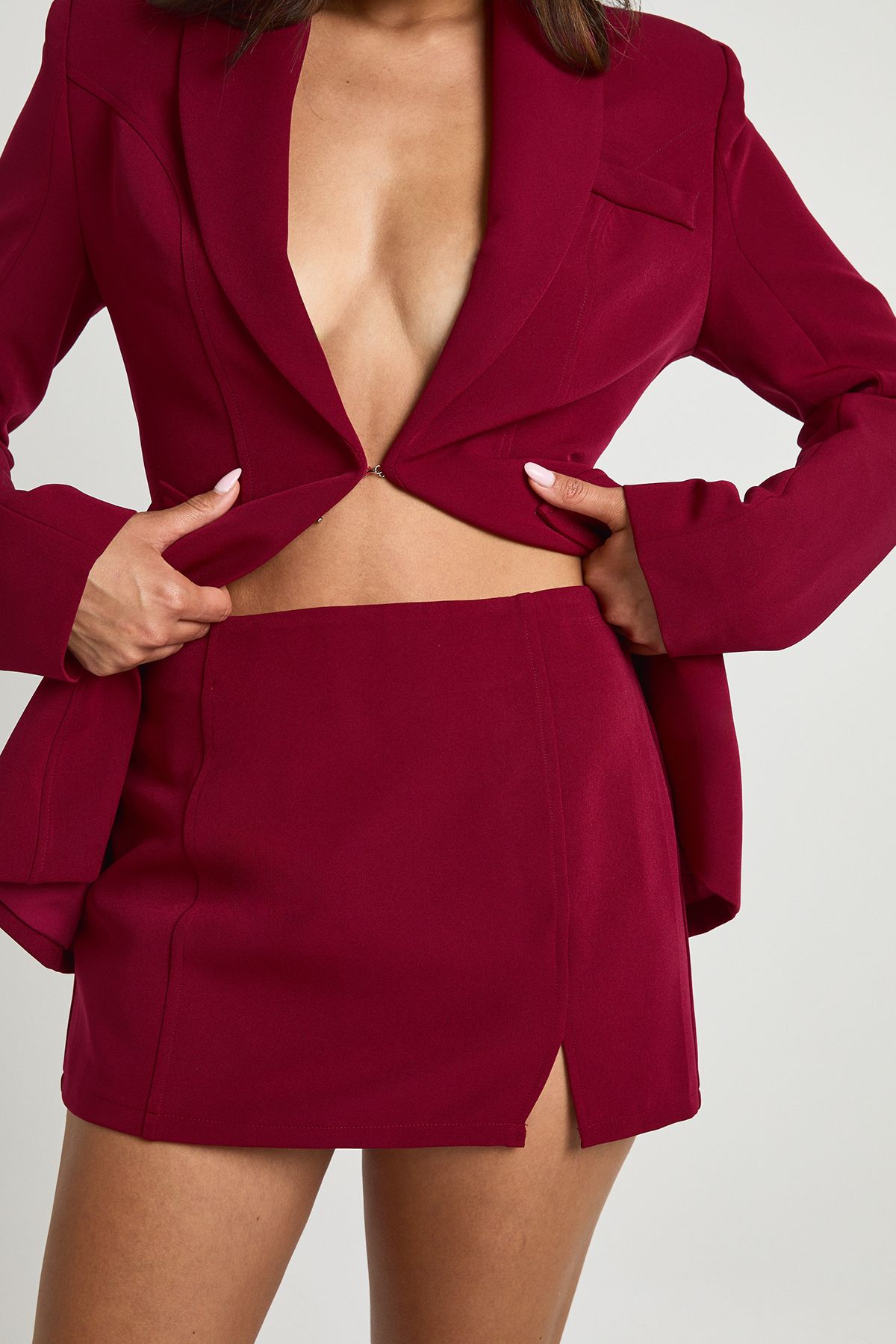 Split Front Micro Mini Skirt - Image 3