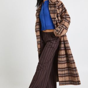 Mixed Stripe Wide Leg Trousers