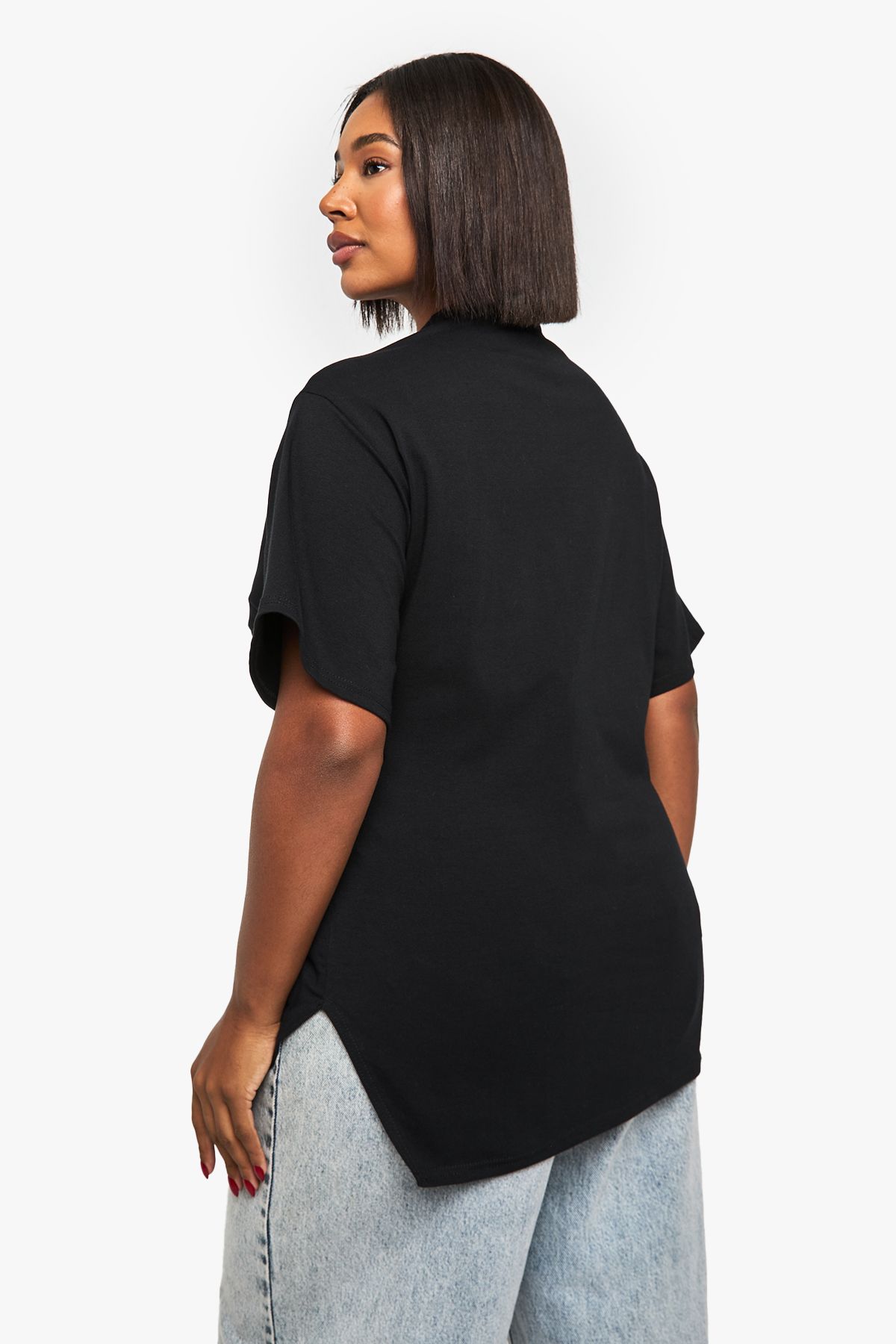 Plus Ruched Knot Detail Short Sleeve Top - Image 2