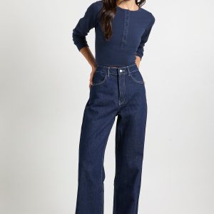 Tall High Waist Straight Leg Jean