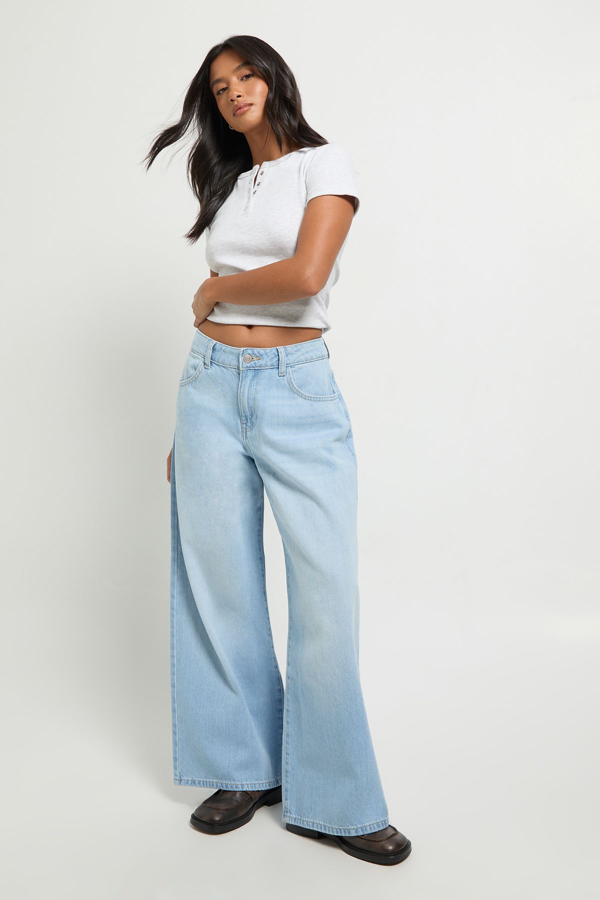 Petite Mid Waist Boyfriend Jean